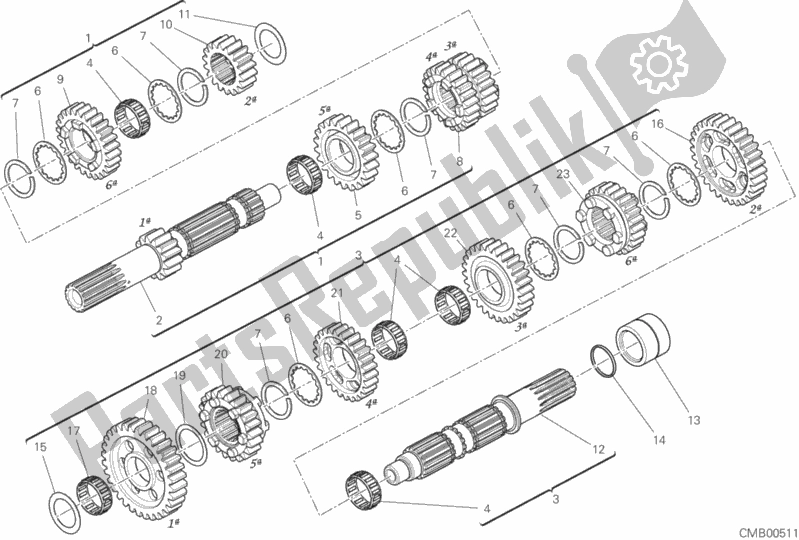 Tutte le parti per il Riduttore del Ducati Multistrada 1260 Touring USA 2020